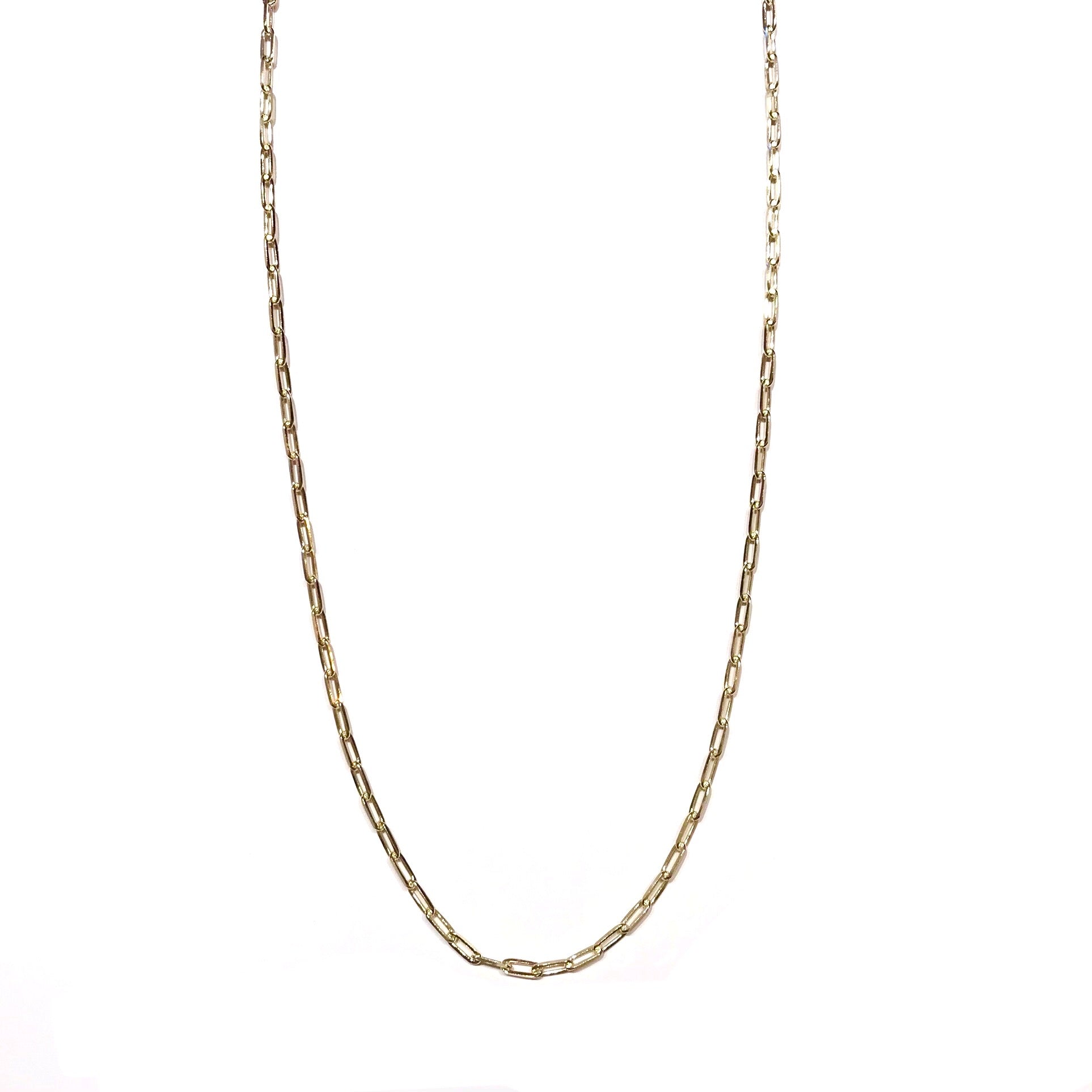 Sterling Silver Long Link 24”Chain Only