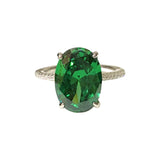 Adriene Oval Emerald Ring