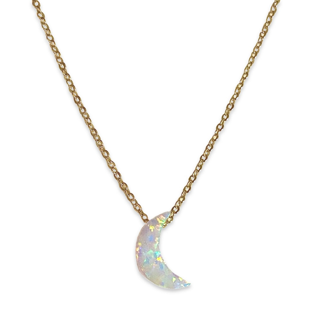 Opaline Moon Necklace – Noellery
