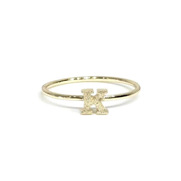 New Crystal Letter K Gold Tone Open Finger Ring. | Simple elegant jewelry,  Ring party jewelry, Initial ring