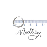Tiny Endless Sterling Silver Hoops