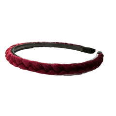 Noellery Thin Velvet Braided Headband