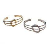 Triple Pattern Circle Rope Cuff