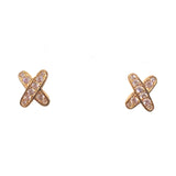 Sparkly Criss Cross X Studs