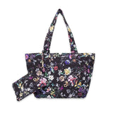 Noellery Quilted Flower Tote Bag