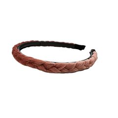 Noellery Thin Velvet Braided Headband