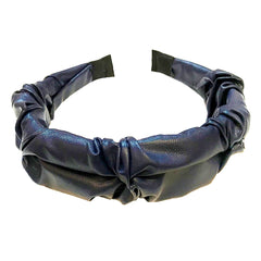 Krista Ruffled Leather Headband
