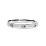 Stainless Steel Hamsa Bangle Bracelet