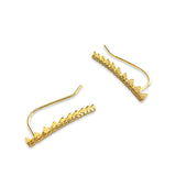 Clara Spiked Sparkle Crawler Earrings