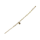 Katie Coin Paper Clip Bracelet