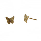 Sweet Butterfly Pave 3D Earrings