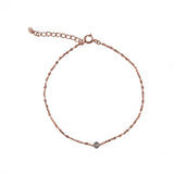 Kory Clear CZ Twist Bracelet