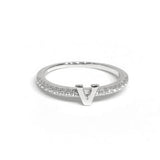 Initial Sparkle SILVER Ring