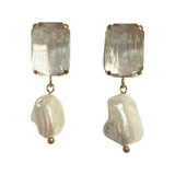 Ana Crystal Freshwater Pearl Earring