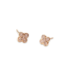 Tiny Flora Bezel Studs