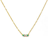 Emerald Petite Deco Necklace