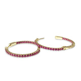 Birthstone French Clasp Hoops