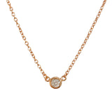 Amy Classic Bezel 0.4cm Necklace