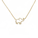 Hollow Elephant Necklace