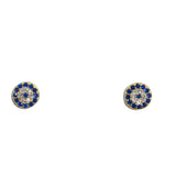 Mini Evil Eye Disc Studs