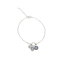 Evil Eye Peace Hamsa Charm Bracelet