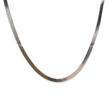 Sterling Silver Thin Herringbone Necklace