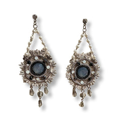 Krista Woven Crystal Statement Earrings