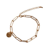 Katie Coin Paper Clip Bracelet