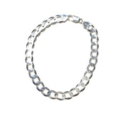 Sterling Silver Cuban Chain 8 mm Thick Anklet