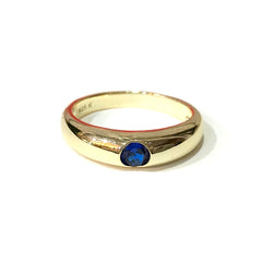 Amy Thick Dome Birthstone Rings