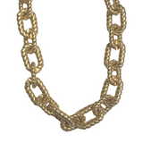 Jumbo Twisted Chain Link Necklace