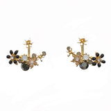 Kerry Flower Jacket Earrings