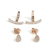 Jacklyn Teardrop Jacket Earrings