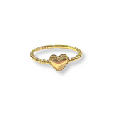 Noellery Handmade Beaded Heart Ring