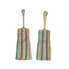Krista Rectangle Chandelier Drop Earrings