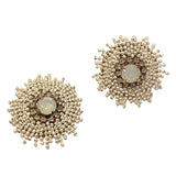 Karen Flower Color Statement Studs