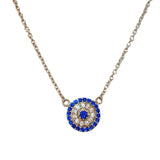 Evil Eye Disc Necklace