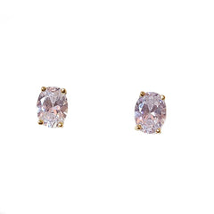 Amy Oval Birthstone Sparkle Studs