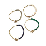 Half Gemstone Bracelet