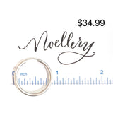 Sterling Silver Hoops Silver Thick