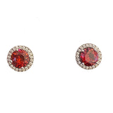 Adriene Birthstone Sparkle SILVER Studs