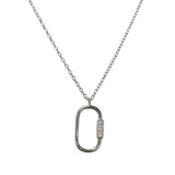 Carabiner Chain Pendant Necklace