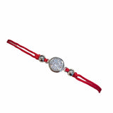 Amy Red Thread Bezel Bracelet