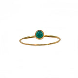 Felice Emerald Gemstone Bezel Ring