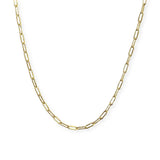 Gold Filled 1mm Extra Thin Paper Clip Chain Necklace