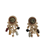 Cluster Stud Chandelier Earrings