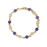 Evil Eye Pearl Bracelet