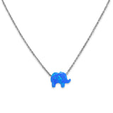 Mini Opaline Elephant Necklace