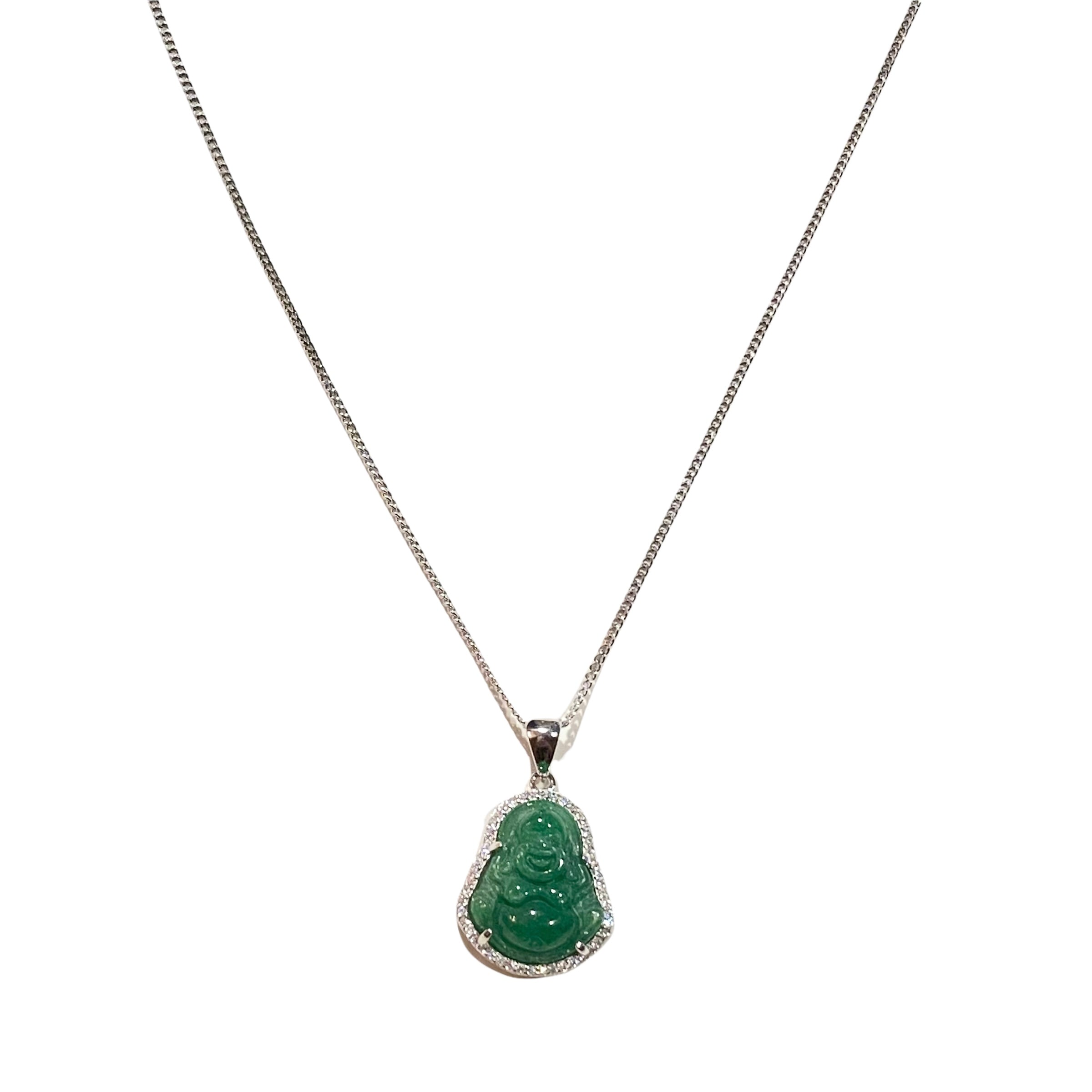 Large Jade Buddha Necklace – BERNA PECI JEWELRY
