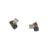 Amy Cluster Triple Stone Studs